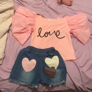 Two piece spring summer outfit